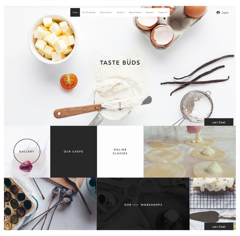 Wix Template Cooking School